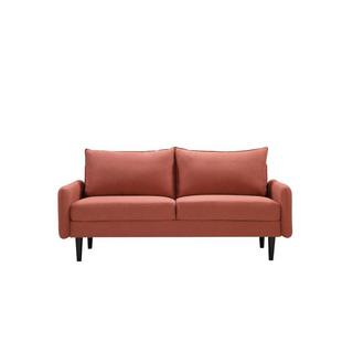 Vente-unique 3SitzerSofa HALIA Stoff Terrakotta  