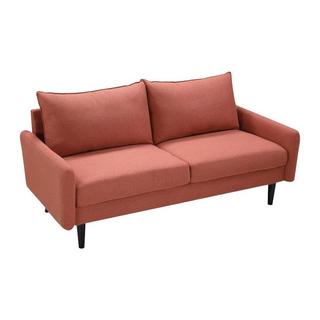 Vente-unique 3SitzerSofa HALIA Stoff Terrakotta  