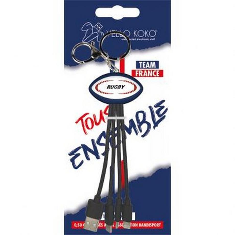 Yello Koko  Câble 3 en 1 USB A/micro USB+ USB C+ Lightning 