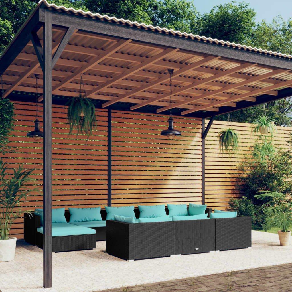 VidaXL Ensemble de meubles de jardin rotin synthétique  