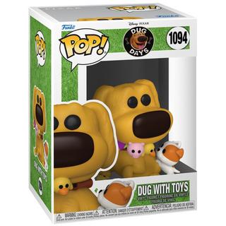 Funko  Figurine POP Disney Dug Days Dug avec jouets 