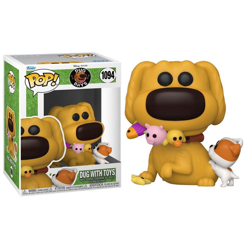 Funko  Figurine POP Disney Dug Days Dug avec jouets 