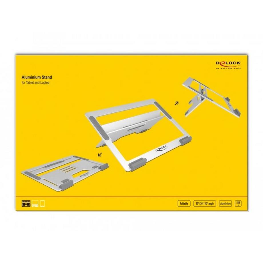 DeLock  18415 Notebook-Ständer Aluminium 39,6 cm (15.6 Zoll) 