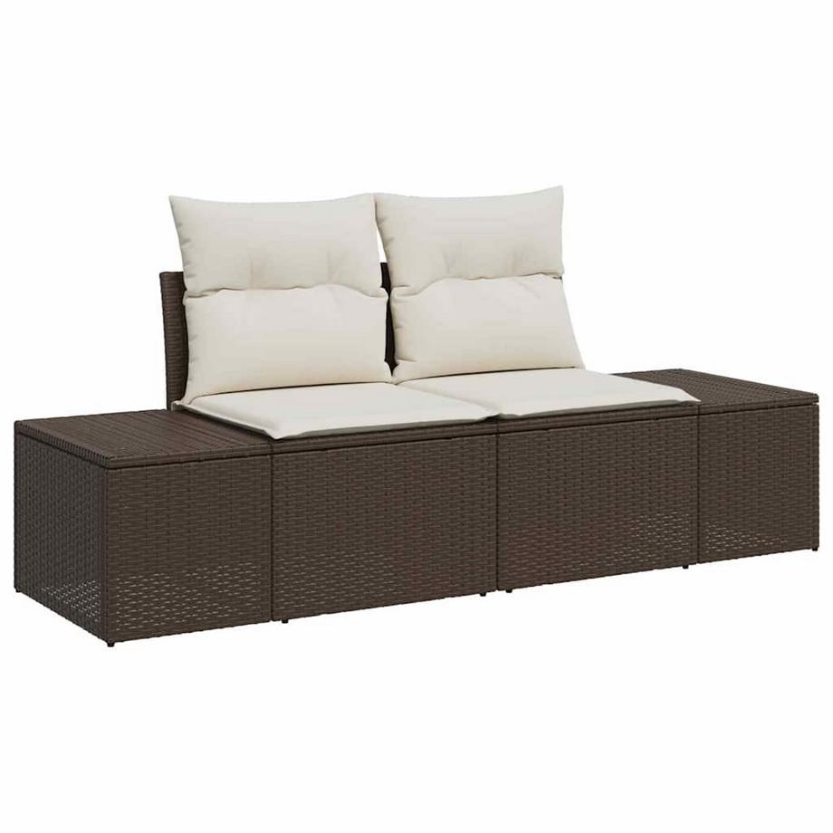 VidaXL Ensemble de canapé de jardin poly rattan  