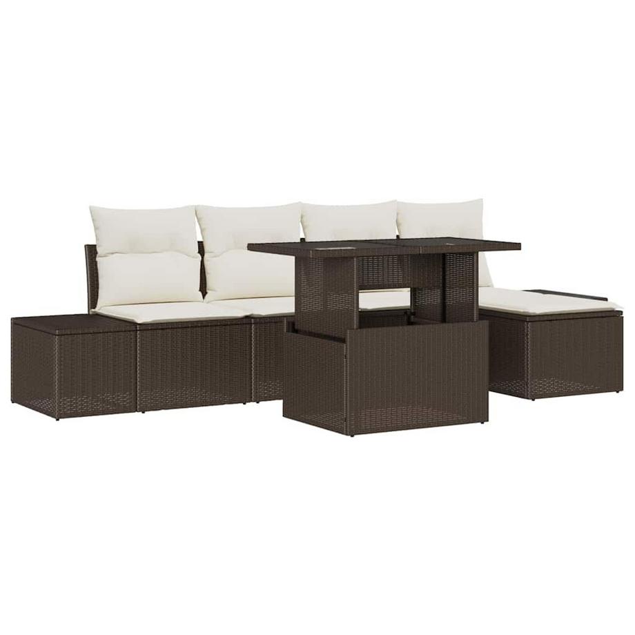 Set Divano da Giardino Polyrattan