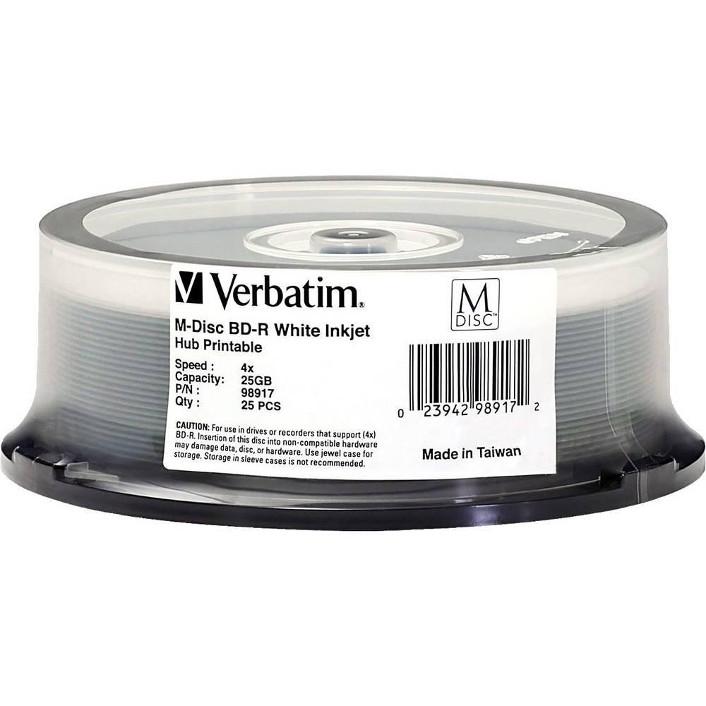 Verbatim  M-DISC BD-R 25GB/1-4x Cakebox (25 Disques) 