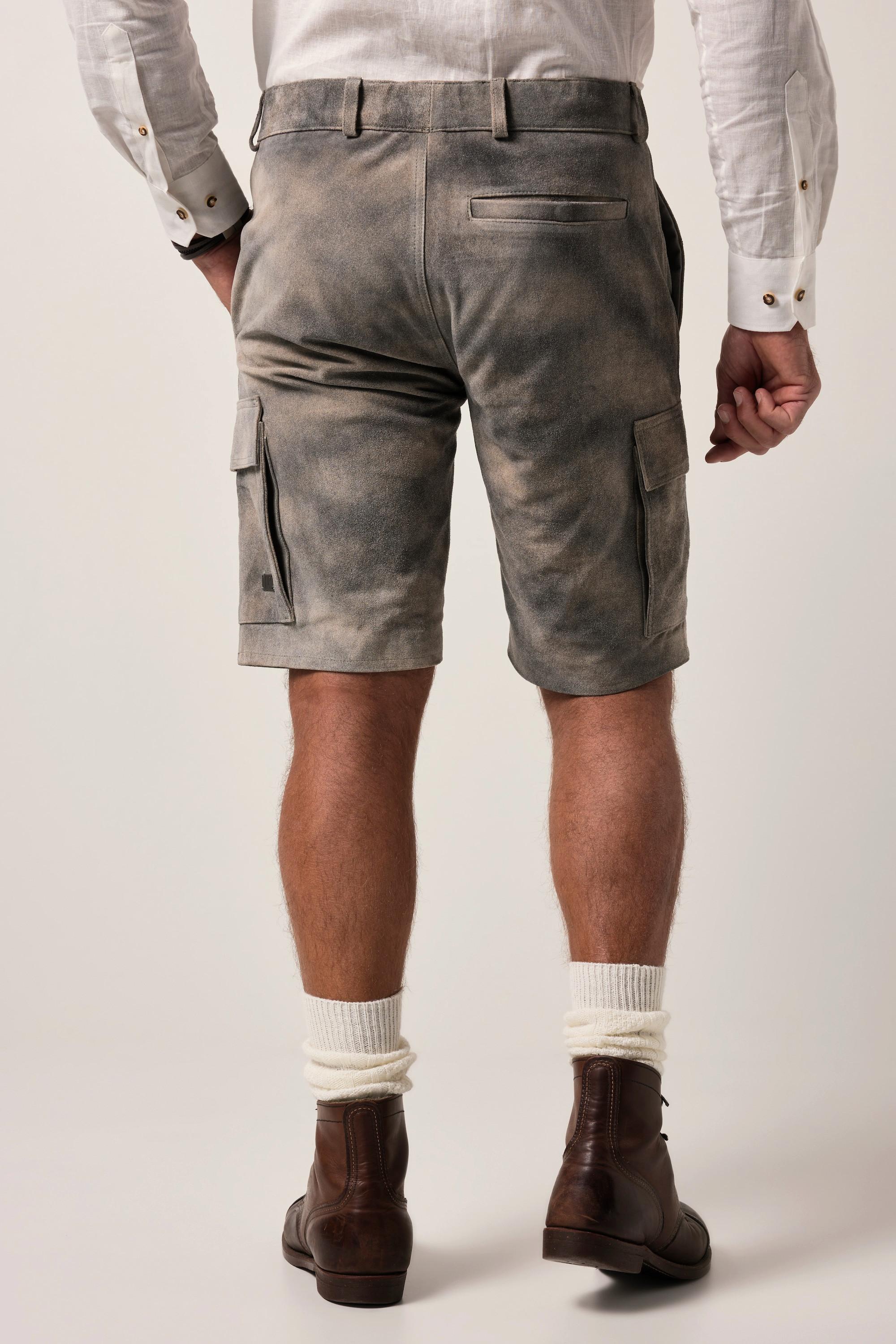 JP1880 Leder Bermuda Cargoshorts Regular Fit  