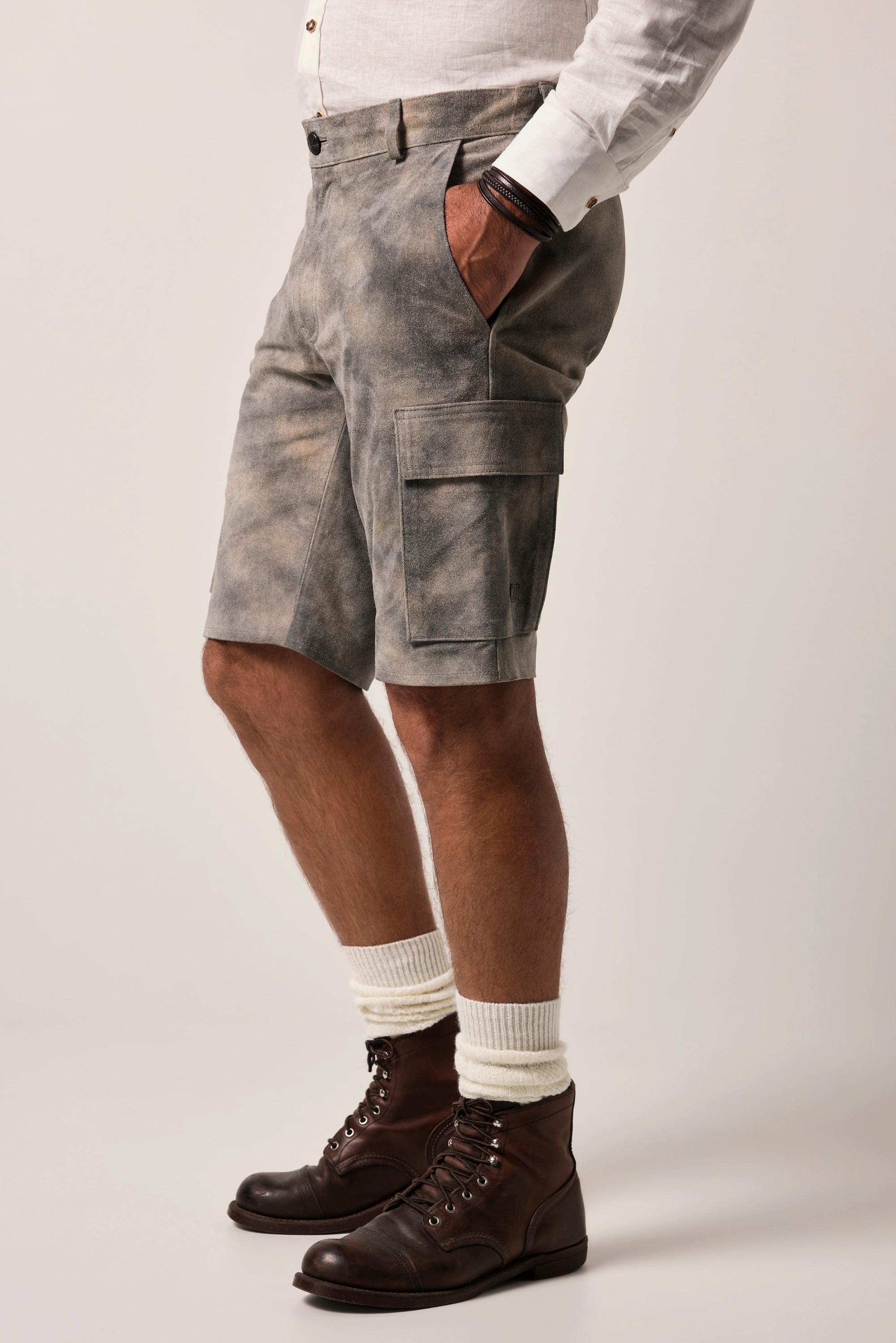 JP1880 Leder Bermuda Cargoshorts Regular Fit  