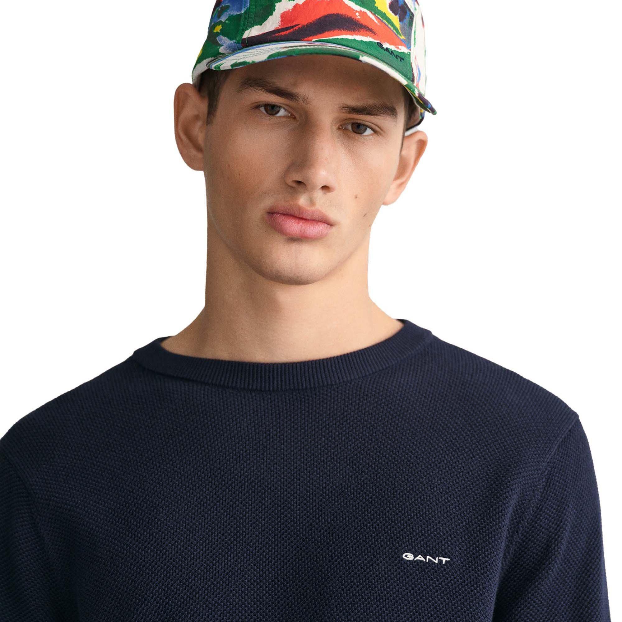 GANT Baumwoll Piqué Rundhals Pullover  