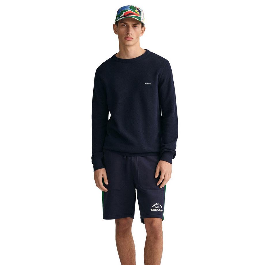 GANT Baumwoll Piqué Rundhals Pullover  