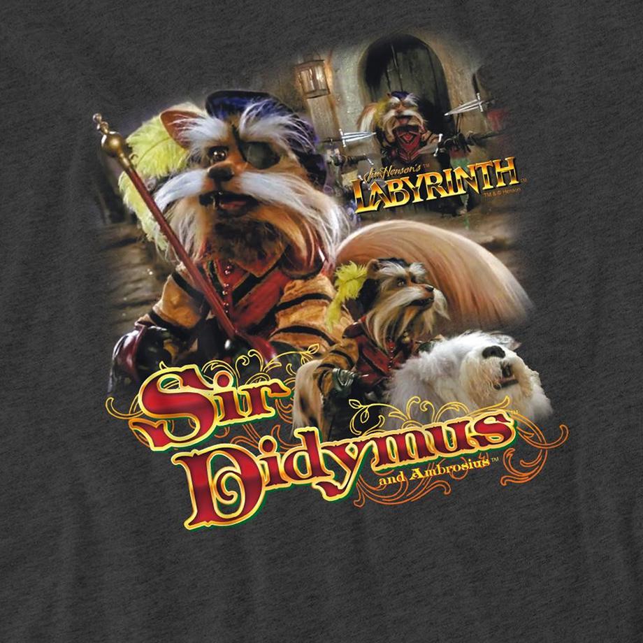 Labyrinth T-Shirt chiné avec motif Sir Didymus  