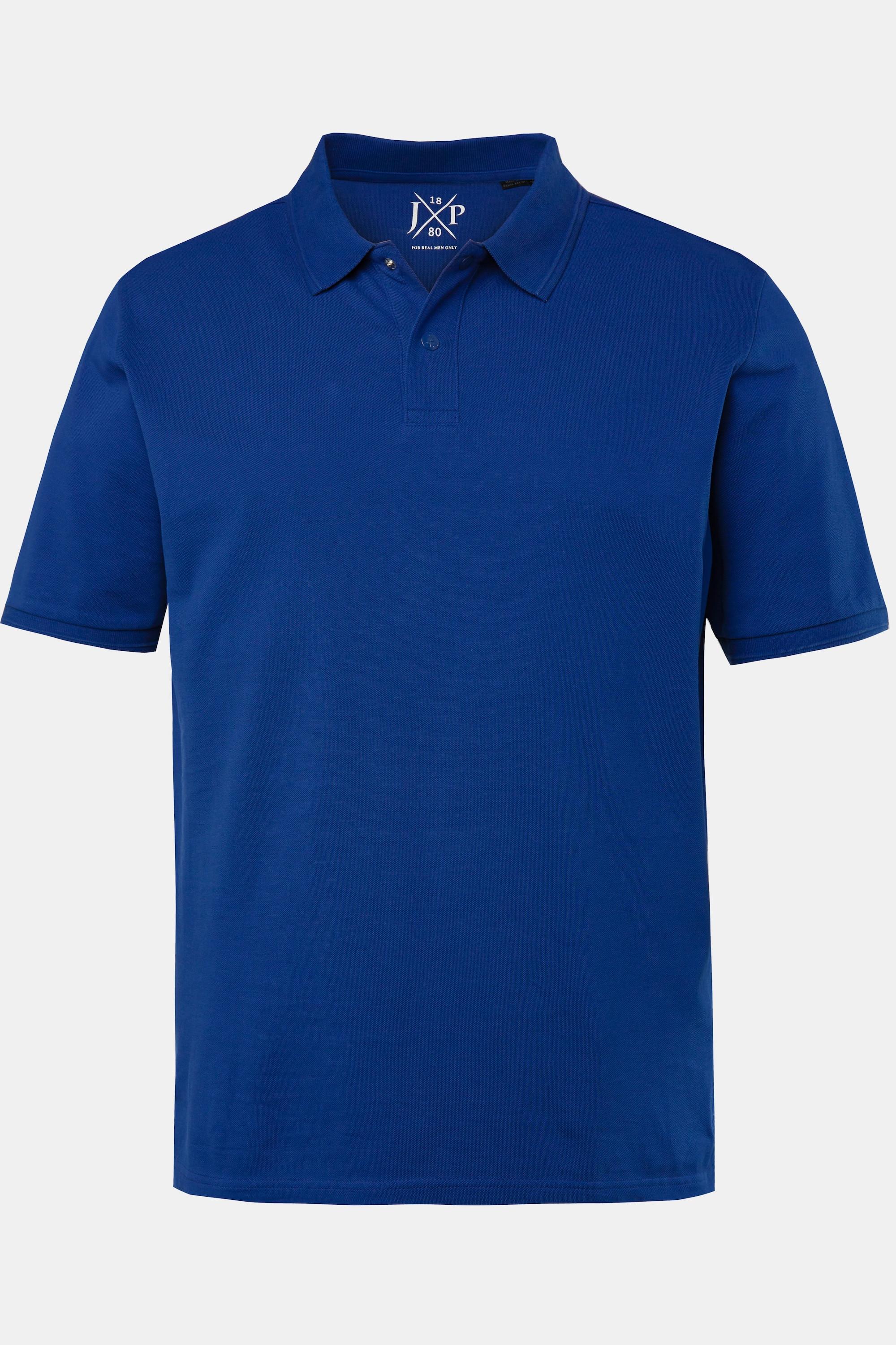 JP1880  Maglia polo in piqué con mezze maniche e bottoni automatici, fino alla tg. 8XL 