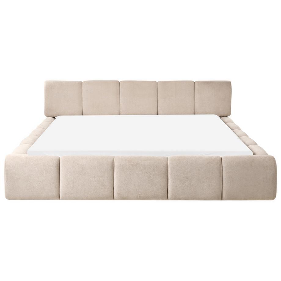 Beliani Lit avec sommier en Tissu  ORVILLE  