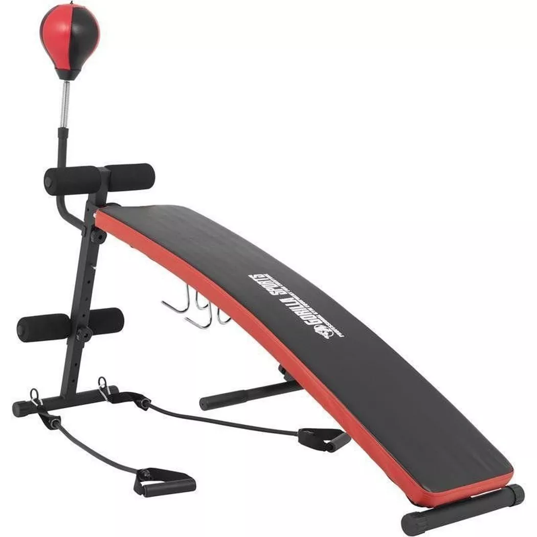 Gorilla Sports - Bauchtrainer, 150 cm, Schwarz