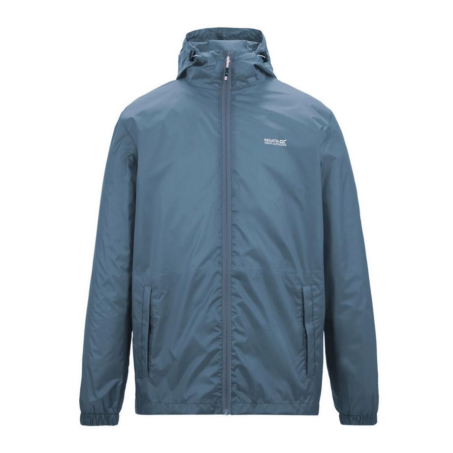 Veste Imperméable Unie À Capuche Pack It