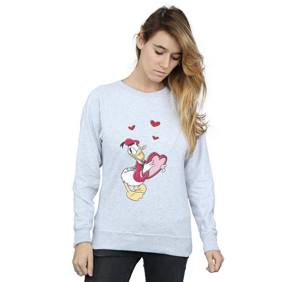 Disney Donald Duck Coeur Sweatshirt  