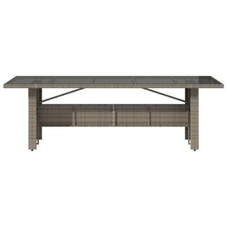 VidaXL Table de jardin rotin synthétique  