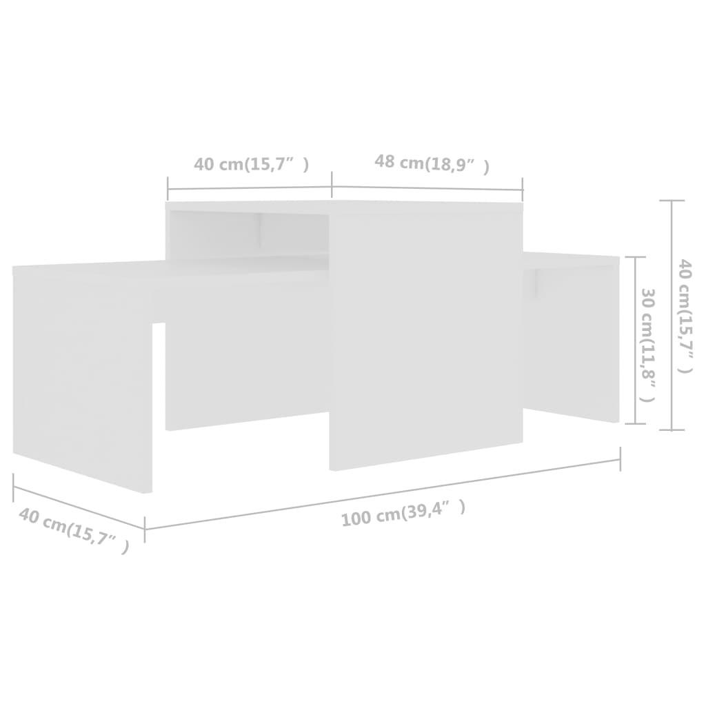 VidaXL Table basse bois d'ingénierie  