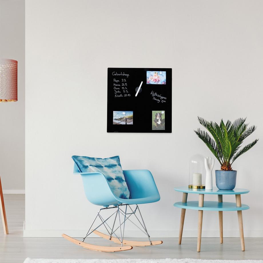 B2X  Tableau magnétique en verre noir 