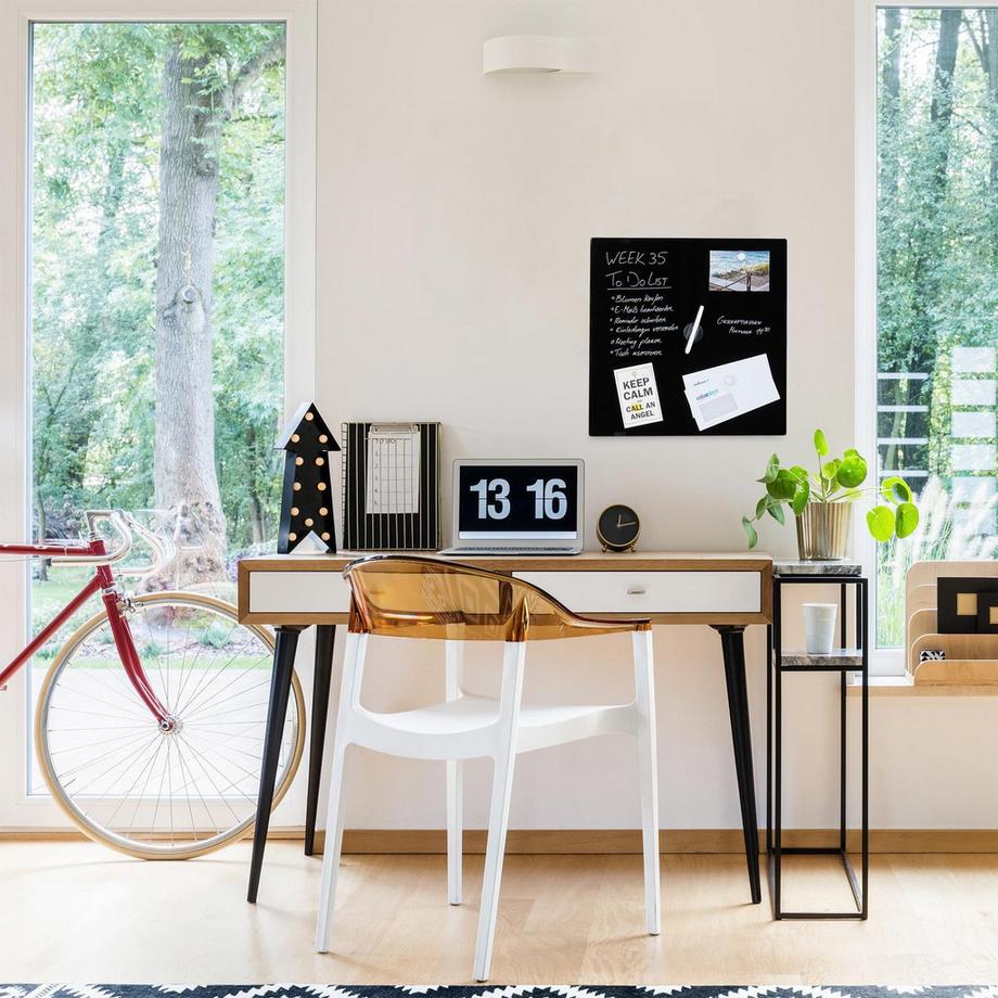 B2X  Tableau magnétique en verre noir 