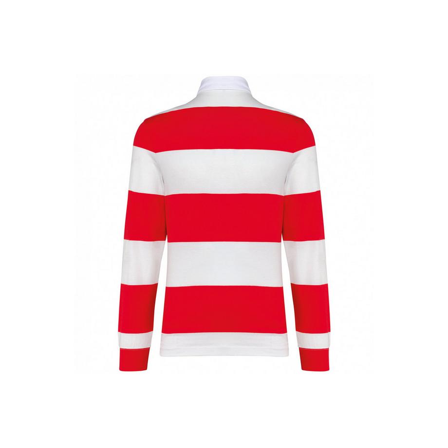 Kariban Polo Rayé Manches Longues  