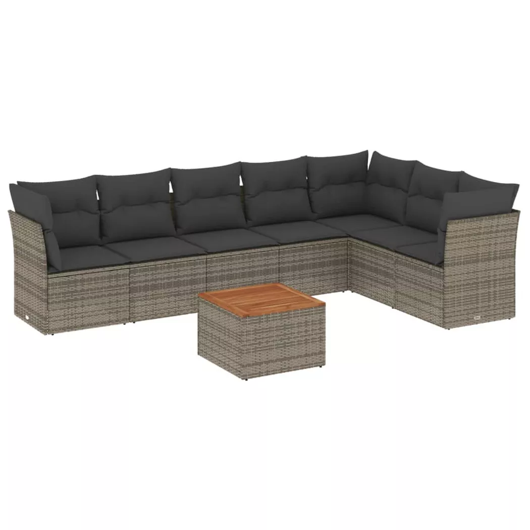 VidaXL - Garten sofagarnitur poly-rattan, One Size, Grau