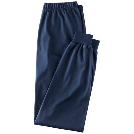 ISA bodywear Langer Pyjama Rundhals Bündchen  