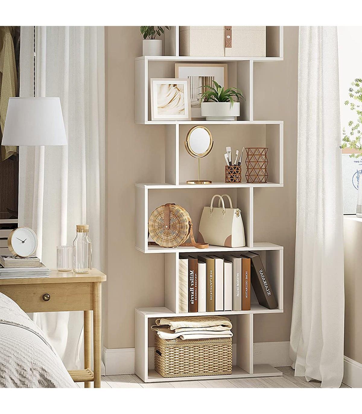 Calicosy Bibliothèque blanche à 6 niveaux  