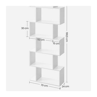 Calicosy Bibliothèque blanche à 6 niveaux  