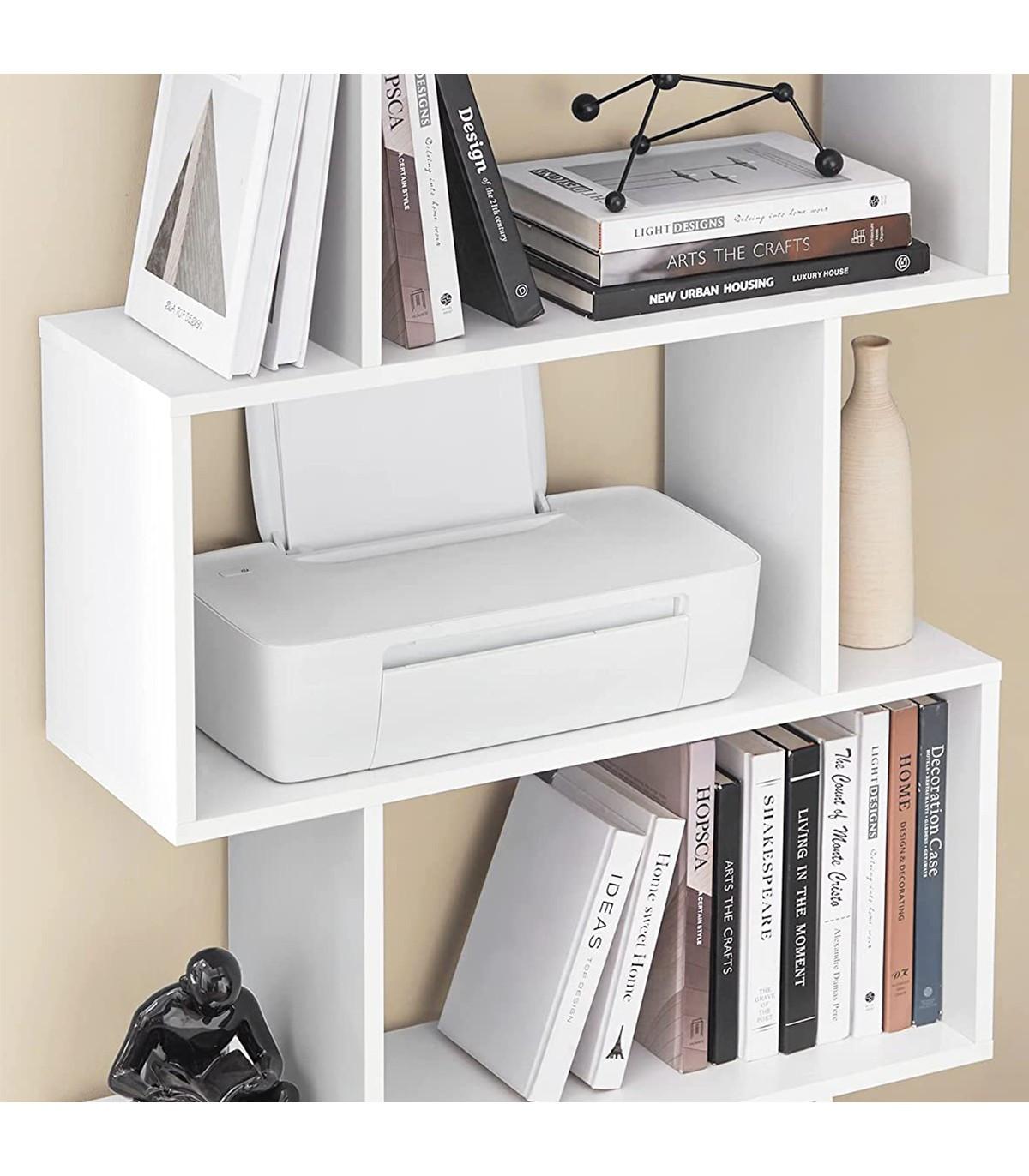 Calicosy Bibliothèque blanche à 6 niveaux  