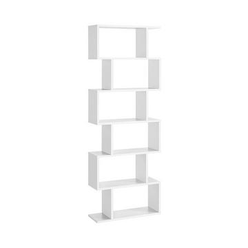 Bibliothèque blanche à 6 niveaux