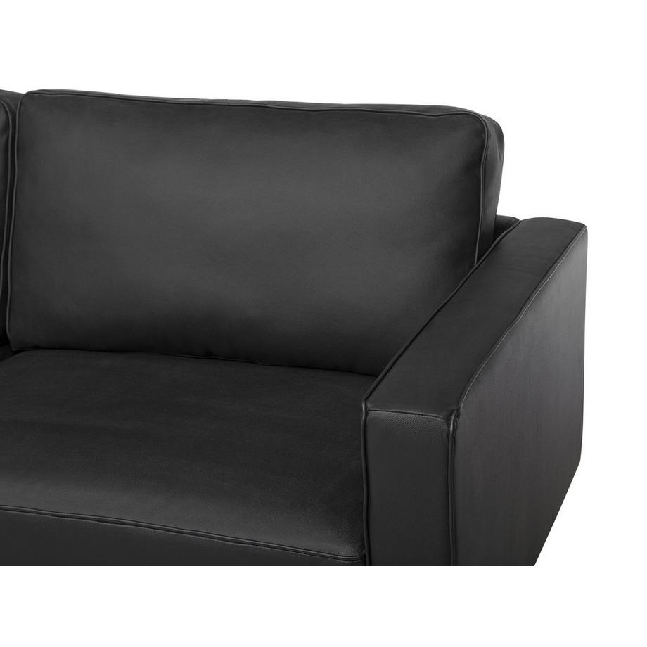 Beliani Canapé 3 places en Cuir Minimaliste SAVALEN  