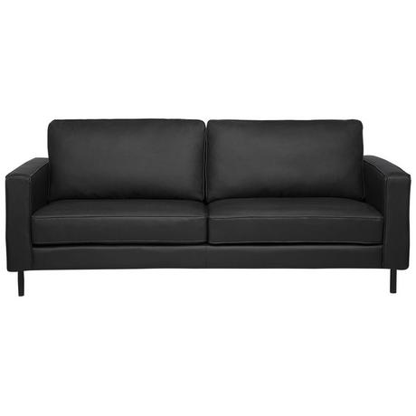 Beliani 3 Sitzer Sofa aus Echtleder Modern SAVALEN  