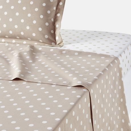 La Redoute Intérieurs Clarisse Drap Plat à Pois  