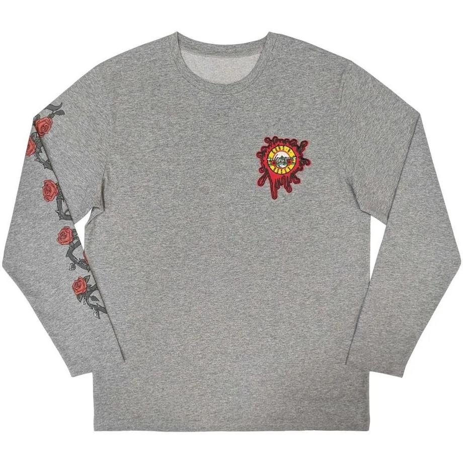 TShirt Rücken und Ärmeldruck Langärmlig