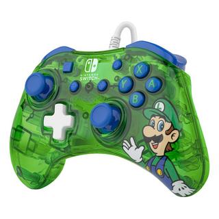 pdp  Rock Candy: Luigi Lime Blu, Verde, Translucent USB Gamepad Analogico/Digitale Nintendo Switch, Nintendo Switch Lite, Nintendo Switch OLED 