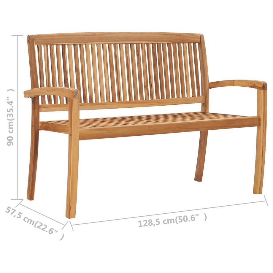 VidaXL Gartenbank teak  