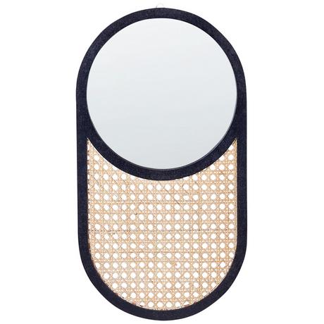 Beliani Wandspiegel aus Rattan Boho BALEAL  