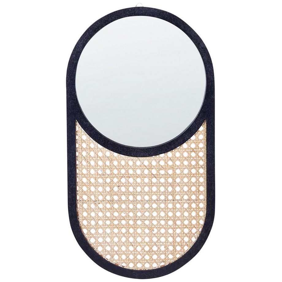 Beliani Specchio en Rattan Boho BALEAL  