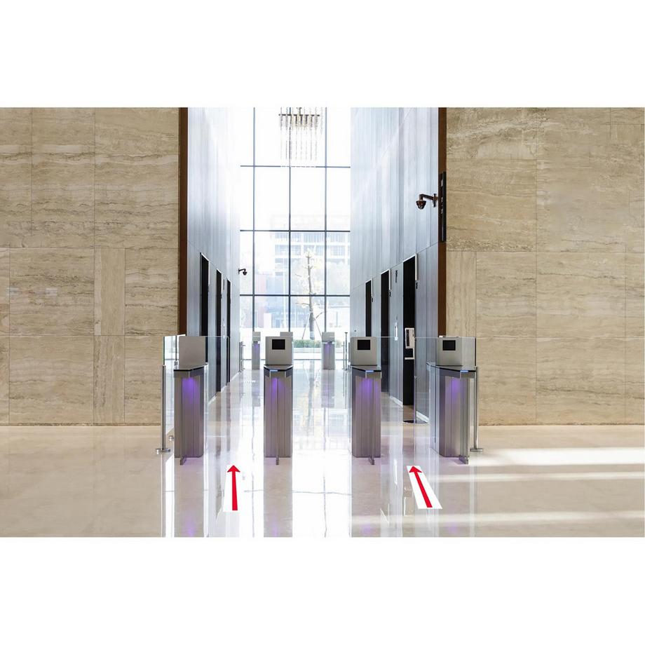 Exacompta Bande de sol PVC adhésive antidérapante flèche 30 x 10 cm  