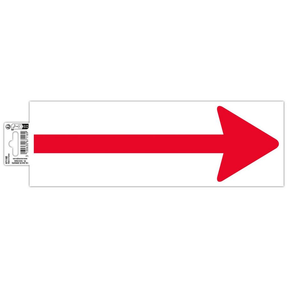 Bande de sol PVC adhésive antidérapante flèche 30 x 10 cm