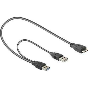 82909 USB Kabel 0,2 m USB 3.2 Gen 1 (3.1 Gen 1) USB A Micro-USB B Grau