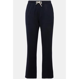 Ulla Popken  Pantalon de jogging, jambe droite et taille élastique 