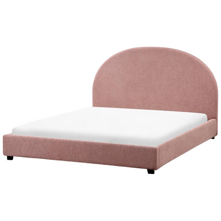 Beliani Wasserbett aus Bouclé Skandinavisch VAUCLUSE  