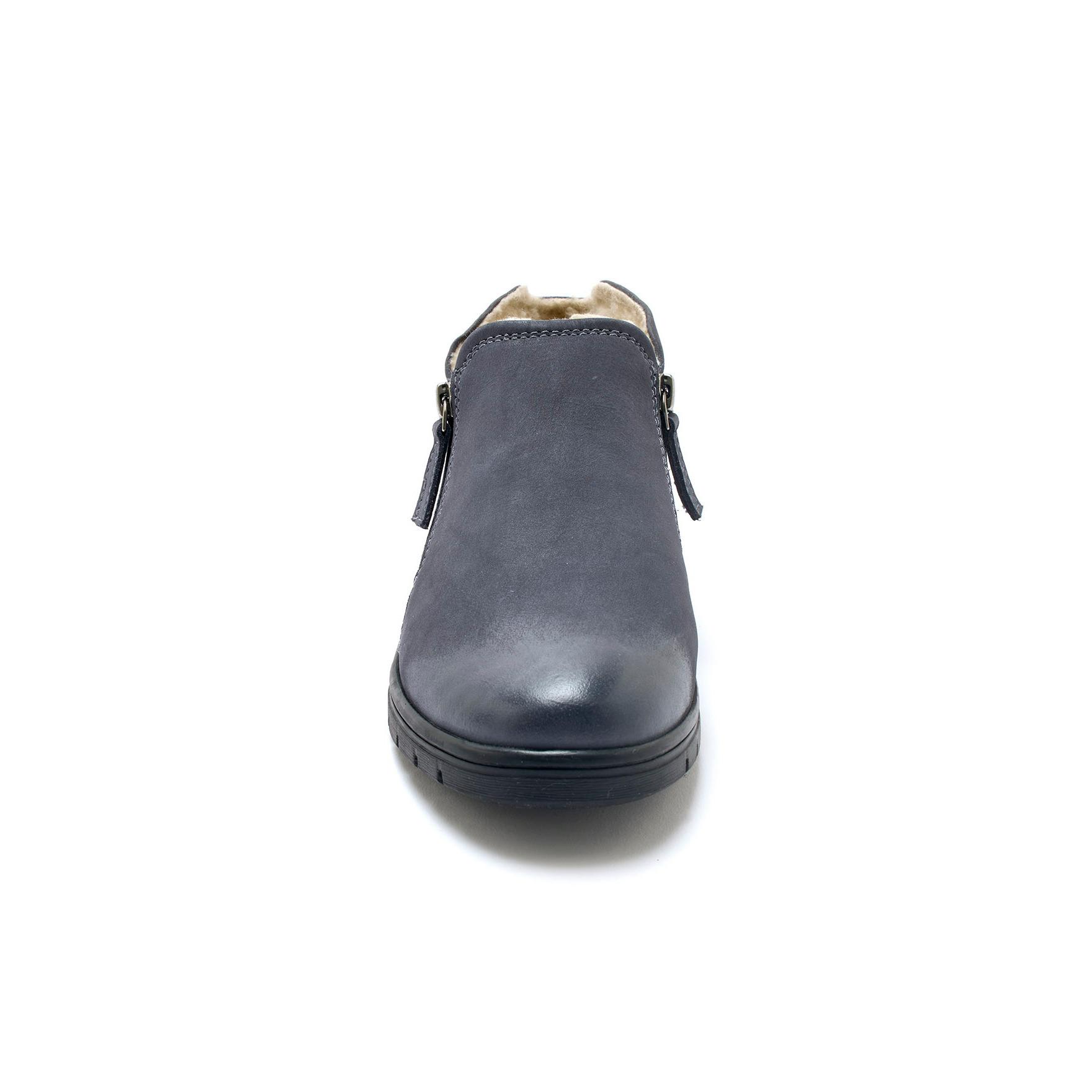 Pédiconfort  bottines double zip nubuck 