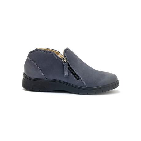 Pédiconfort  bottines double zip nubuck 