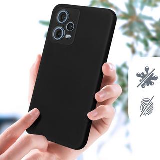 Avizar  Cover Redmi Note 12 Pro 5G silicone nera 