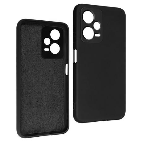 Avizar  Cover Redmi Note 12 Pro 5G silicone nera 