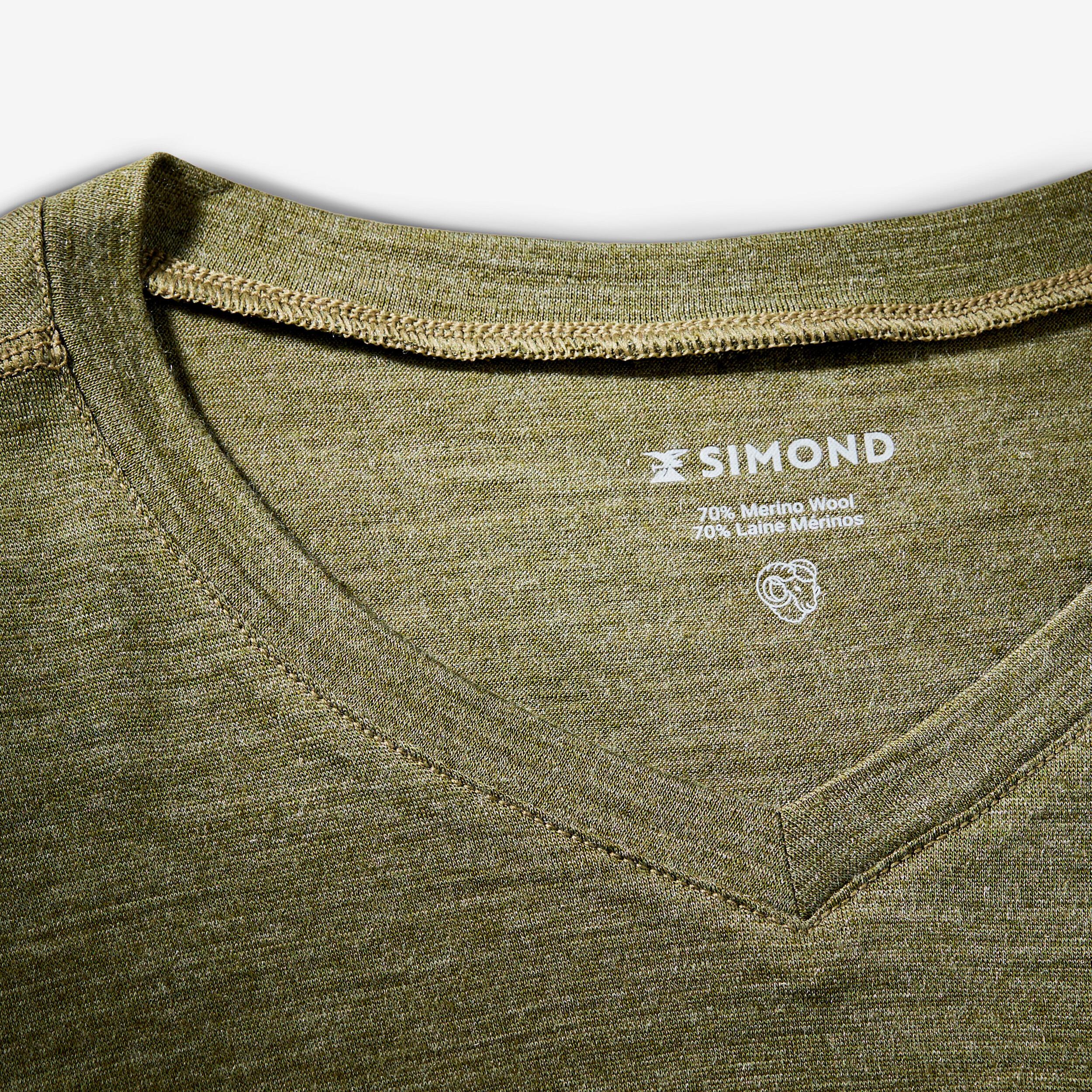 SIMOND  T-shirt uomo merino manica lunga trekking lana 