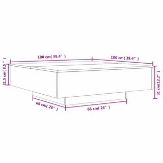 VidaXL Table basse bois d'ingénierie  